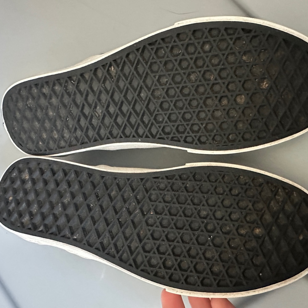 Vans Black and Gray Checkered Slip-Ons - Picture 3 of 5